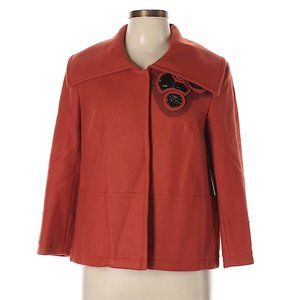 Vera Wang Spiced Pumpkin Wool Swing Jacket Vtg vbs